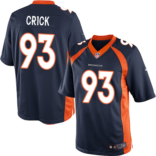 Youth Elite Jared Crick Nike Jersey Navy Blue Alternate - #93 NFL Denver Broncos